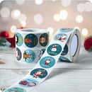 500 Pcs/Roll Merry Christmas Santa Claus Sticker Gift Decoration Sealing Stickers Children's Reward Sticker