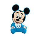 1/3/10pcs Silicone Teether Cartoon Disney Mickey Head Animal Food Grade DIY Baby Teething Teether Toy Accessories Ring