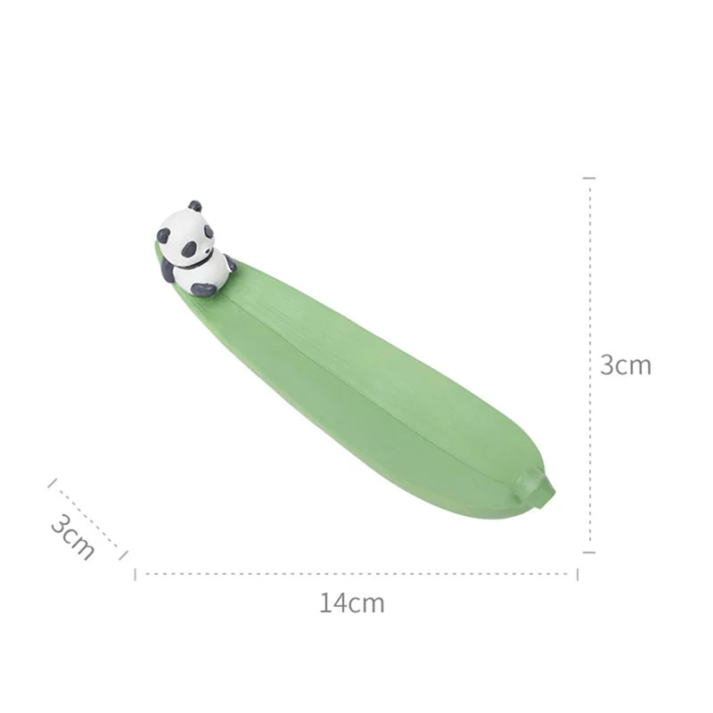 Creative Cartoon Resin Animal Shape Stick Holder Leaf Shape Line Incense Burner Table Crafts Sandalwood Coil Base Home Decor