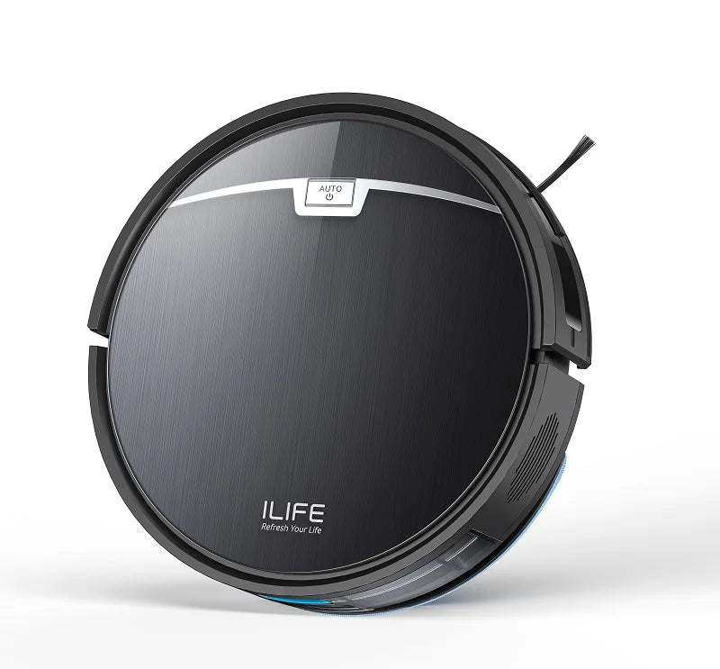 ILIFE V9/V9Pro Robot Vacuum, Self-Emptying, 3000Pa Strong Suction, Gyro Navigation, Schedule, App/Alexa Control, for Pet Hair