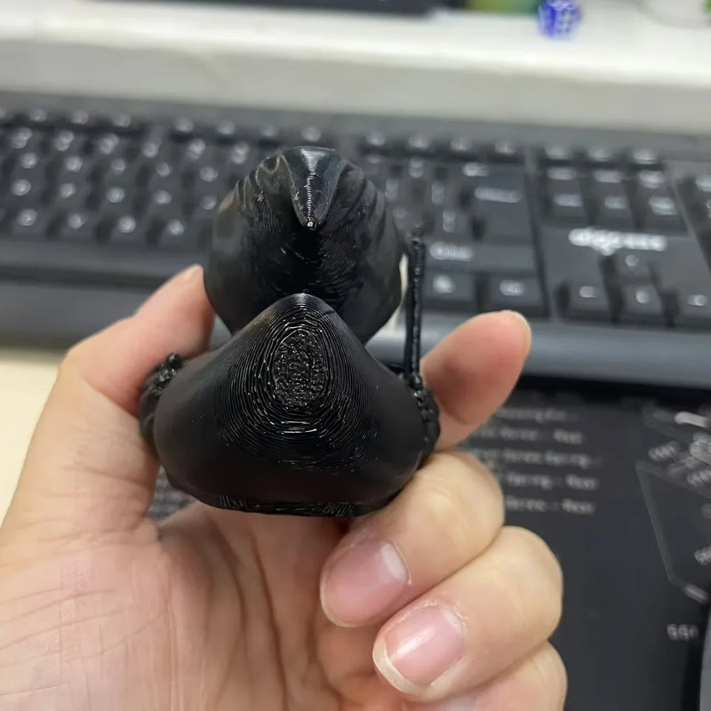 3D Grim Reaper Duck Printed Scary Death Duck Statue Suitable for Home Decoration Halloween Decoration for Haunted House Party