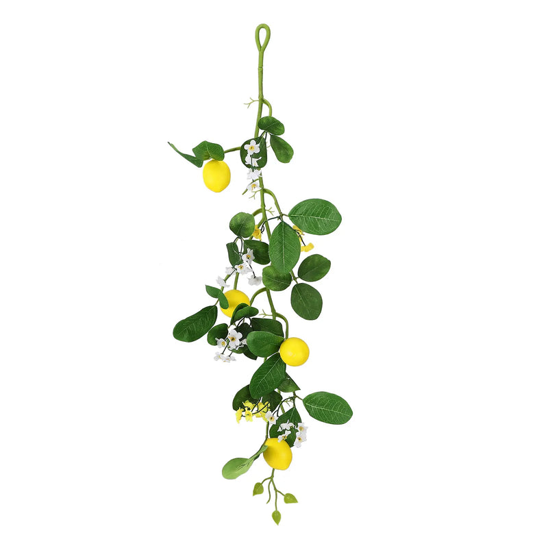 Artificial Lemon Simulation Fruit Vegetable String Foam Hanging Decor Hotel Hanging Photography Prop Pendant for Decoration