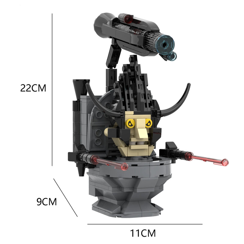 2024 Strengthen Skibidi New A Series of Toilet Man Drill Male Titan Man Female TV Personality Building Blocks Set Toys For Gift