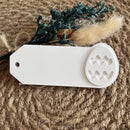 6 in 1 Easter Rabbit Egg Pendant Silicone Mold Easter Hanging Label Casting Molds Bunny Aromatherapy Plaster Hanging Tag Mold