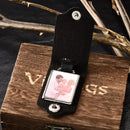 Personalized Photo Picture Leather Keychain, Free Engrave Text Image On Keyring, Customizable Chains for Husband Dad Gift