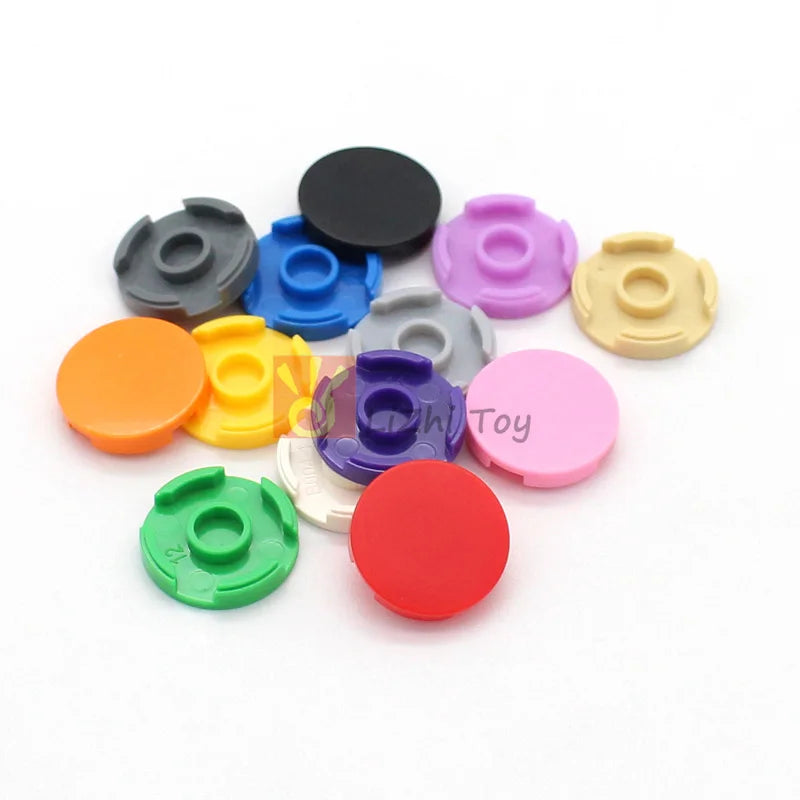 100pcs MOC Brick 4150 Tile Round 2x2 Accessory Compatible with All Brands Building Blocks DIY Creation Education Assembled Toys
