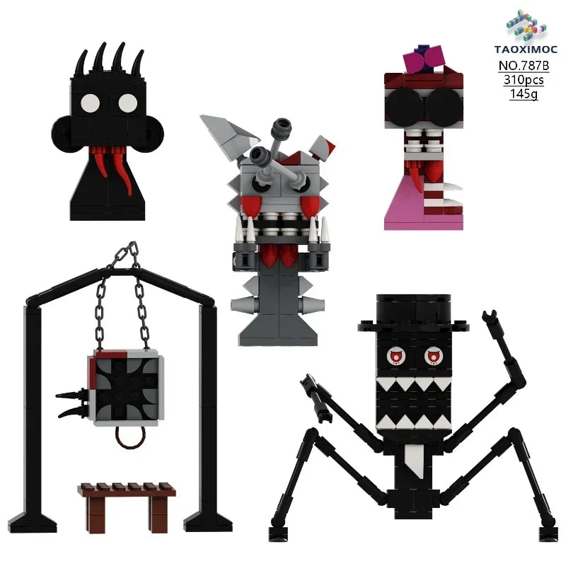 Sprunki Blocks Toys Sprunki Incredibox Building Blocks Model Children's Educational Oren Wenda Building Block Toys for Kids Gift