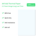 A4 Thermal Paper Compatible with PeriPage A40 Thermal Printer Quick-dry Perfect for Photo Picture Receipt Memo PDF File Print