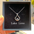 Valentine's Day Gift Custom Photo Projection Necklace DIY Picture Inside Titanium Steel Chain Couple Necklace Women Men Jewelry