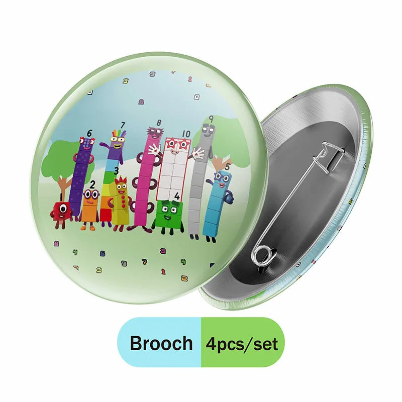 Disney number building blocks cartoon animation table decoration father's day graduacion party stickers decoration anniversaire