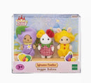 A Set Sylvanian Families Anime Girl Figures Baby Raincoat Easter Fruit Kawaii Cute Room Decoration Christmas Gift For Kid Toys