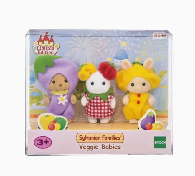 A Set Sylvanian Families Anime Girl Figures Baby Raincoat Easter Fruit Kawaii Cute Room Decoration Christmas Gift For Kid Toys