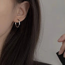 New Simple Version S925 Hoop Earrings Removable Snake Bone Tassel Women Wedding Party Fine Jewelry Girl Gift Wholesal ER098