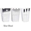 6/12/18 Pcs Mixed Pink Stripe Wave Dot Paper Popcorn Boxes Bag Birthday Pop Corn Candy Sanck Favor Bags Movie Party Tableware