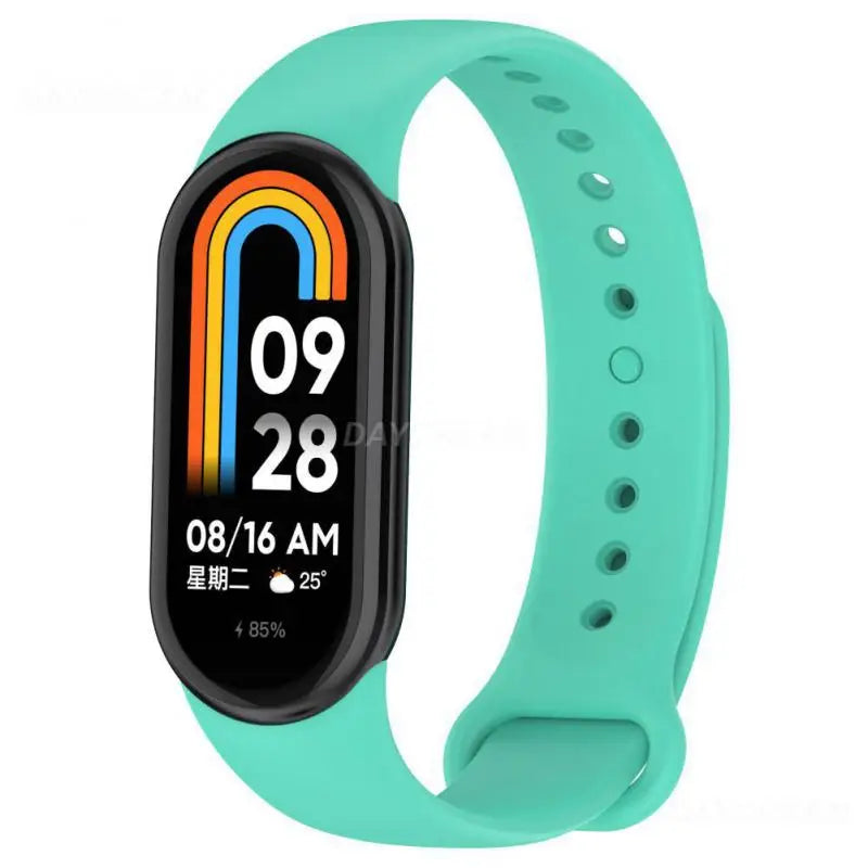 Silicone Strap For Mi Band 8 Strap Rubber Watch Band Sweat-proof TPU Sports Band For Mi Band 8 Wrist For Band 8