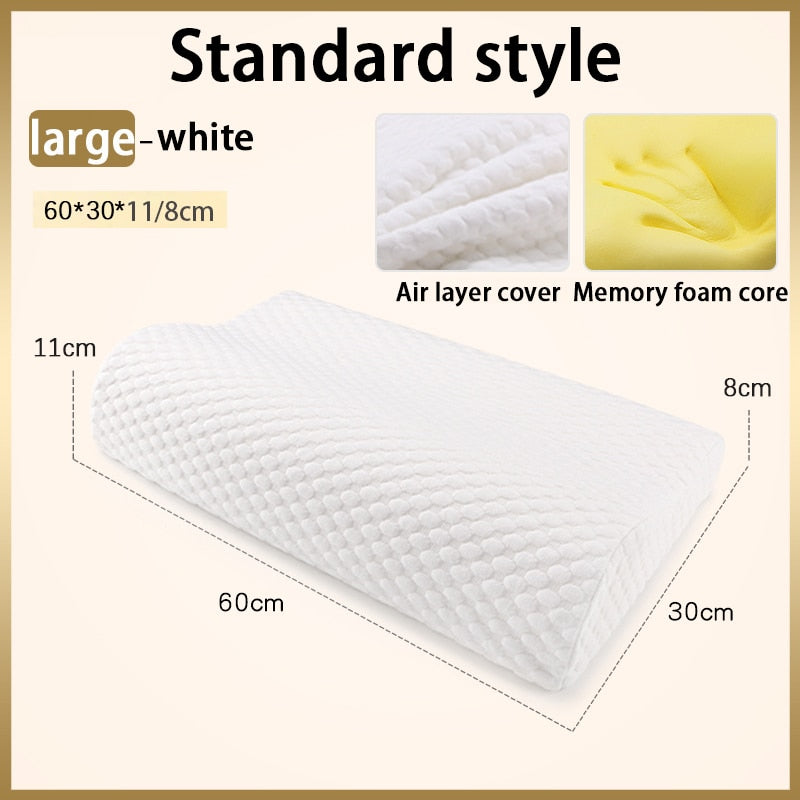 Memory Foam Neck Pillow Orthopedic Cervical Coccyx Massager Pillows For Sleeping Slow Rebound Health Care Pain Release Bedding