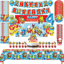 Superzings Birthday Party Supplies Balloon Banner Backdrop Tableware Cake Topper Party Decoration Baby Shower