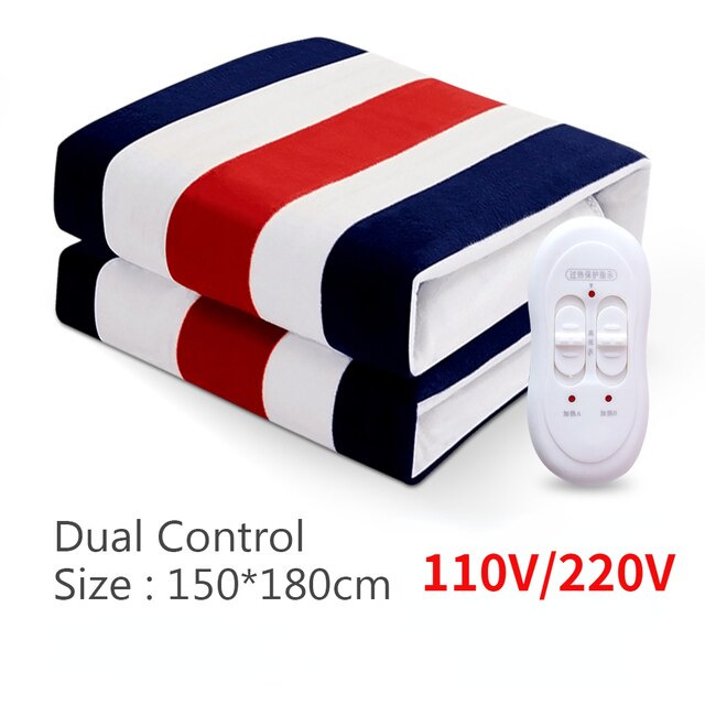 Electric Blanket 220v Double Heated Blanket 120×150 mm Thermostat Electric Mattress Soft Heating Bed Heater Winter Carpet