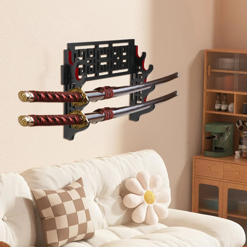 4 Tier Sword Stand Display Support, Base Decoration Sword Holder Holder for