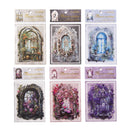 10pcs/1lot Kawaii Stationery Stickers Flowering in front  Junk Journaling Decorative Mobile Scrapbooking for stickers Scrapbook