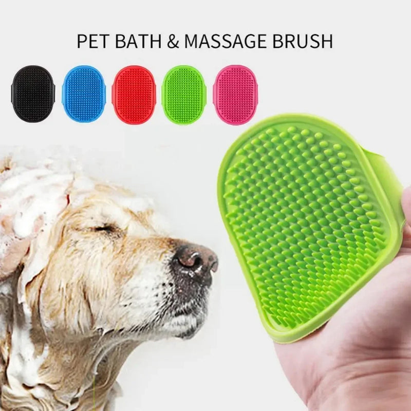 Soft Silicone Dog Cat Brush Pet Cleaning Brush Dog Cat Bathing Massage Gloves Comb Epilator Beauty Soft Pet Cleaning Supplies