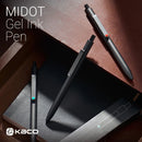 Cute Kaco MIDOT Gel Ink Pen Metal Signature Pens 0.5mm Fine Point 800Meter Smooth Writing Quick Dry Office School Stationary