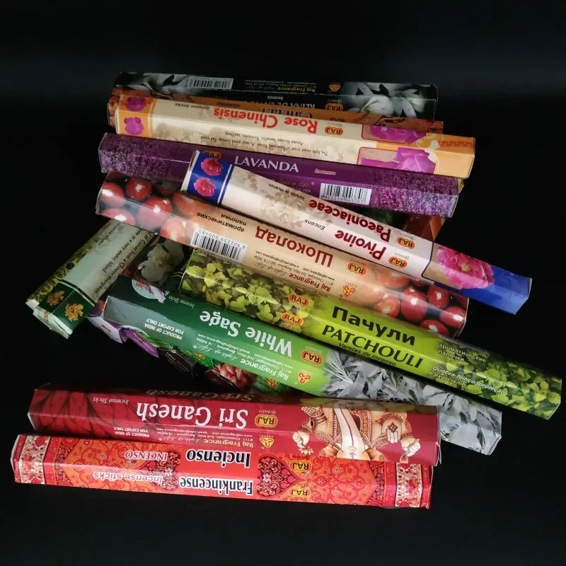 T Fragrances India Incense Stick Handmade Aromatherapy Sticks 20 Sticks Per Box Sandalwood Lavender Meditation Incenses