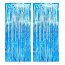 2Pcs 2m Tinsel Curtain Birthday Wedding Bachelorette Party Decoration Background Graduation Bridal Shower Independence Day