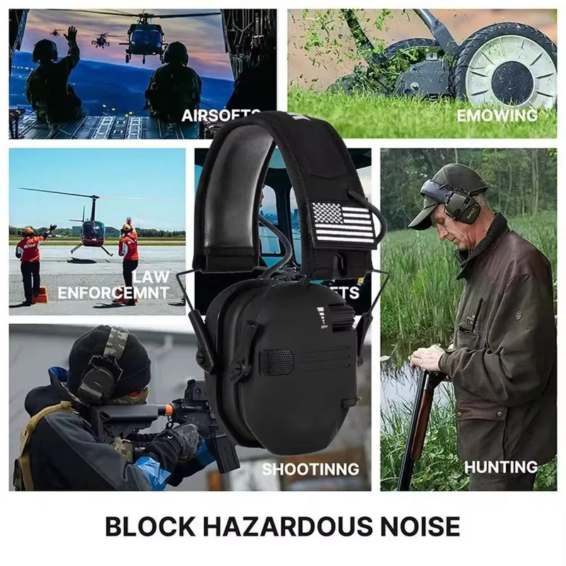 Original Military Tactical Electronic Shooting Earmuffs Outdoor Hunting Sound Pickup Noise Reduction Protection Hearing Headset