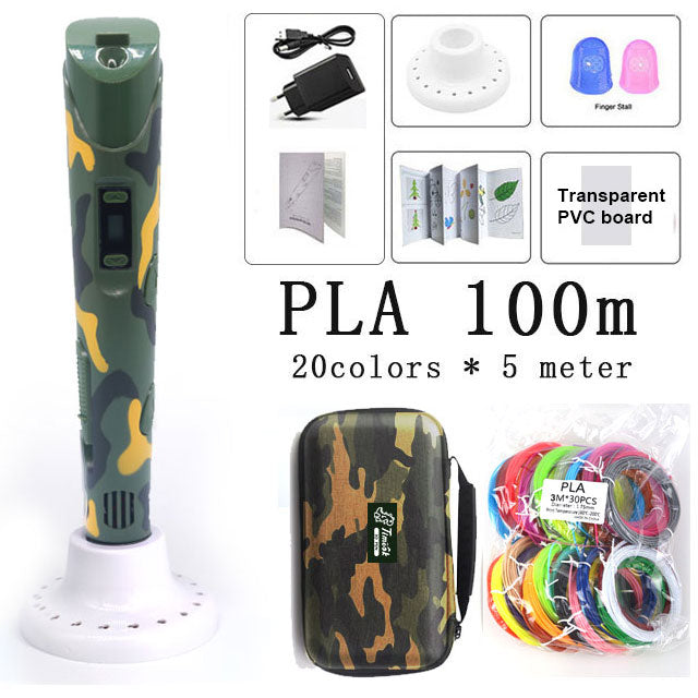 3D Pen 3D For Kids With 20/30 Colors PLA Filament ,3D Printing Pen, 3D Creative Toy Children&