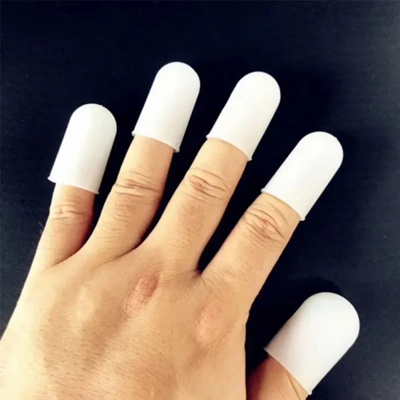 5Pcs Silicone finger cover, thermal insulation and anti slip finger cover, barbecue oil release tool, finger protection cover