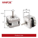 HANPOSE Nema17 stepper motor, torque 78 oz-in (52 N-cm), current 1.8 A. Models 17HS8401 17HS 2408 17HS3401S 17HS4401S 17HS6401S
