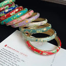 Beijing Cloisonne Bracelet Enamel Bracelet Fine Small Flower Ethnic Style Jewelry Handmade Scenic Spot Hot Girl Retro