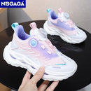 Summer Breathable Sport Shoes for Children Girls Casual Student School Walking Shoes Anti-slip Fashion Tenis Footwear