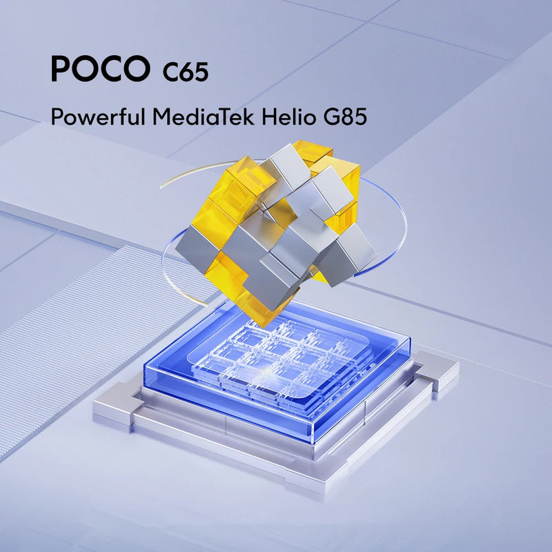 Global Version POCO C65 MediaTek Helio G85 6.74" Dot Drop Display 50MP Camera 5000mAh Large Battery 3.5mm headphone jack