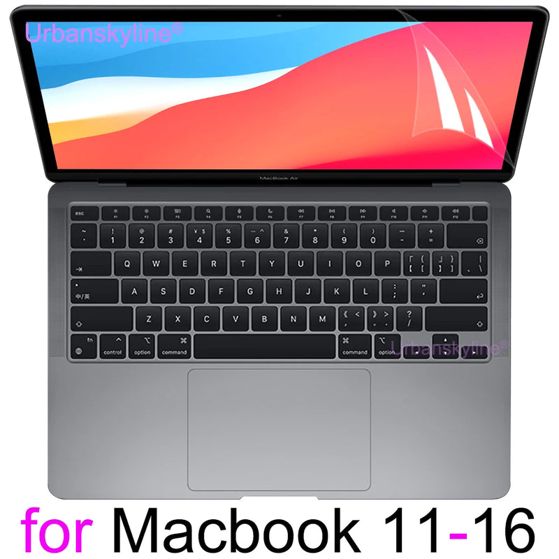 Screen Protector for MacBook Air 15 13 M2 Pro 14 16 M1 Max Touch Bar ID 11 12 HD Skin Film Guard Cover A2991 A2992 Retina 13.6