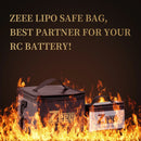 2pcs Zeee Lipo Bag Fireproof Explosionproof Portable RC Car Lipo Battery Storage Safety Bag Specialized Fire Safe Guard Bag
