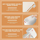 Stair Gate Cat/Puppy/Baby Gate Travel Stair Gate Retractable Gate Child Safety Gate Dog Stair Gate Extra Wider Dog Gate 130cm