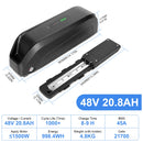 Ebike Battery Hailong Polly 36V 48V  20Ah 24Ah 25Ah 18650 21700 Electric Bike Batteria 14.4ah for500W 750W 1000W 1500W Motor