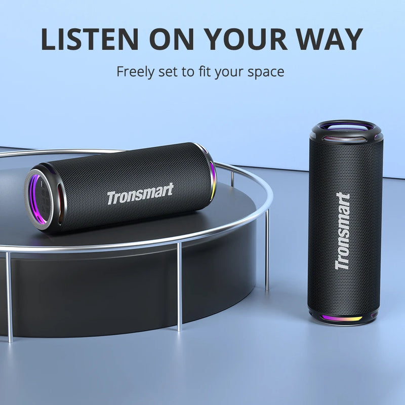 Tronsmart T7 Lite Speaker Portable Bluetooth Speaker with Enhanced Bass, 24H Playtime, APP Control, for Camping