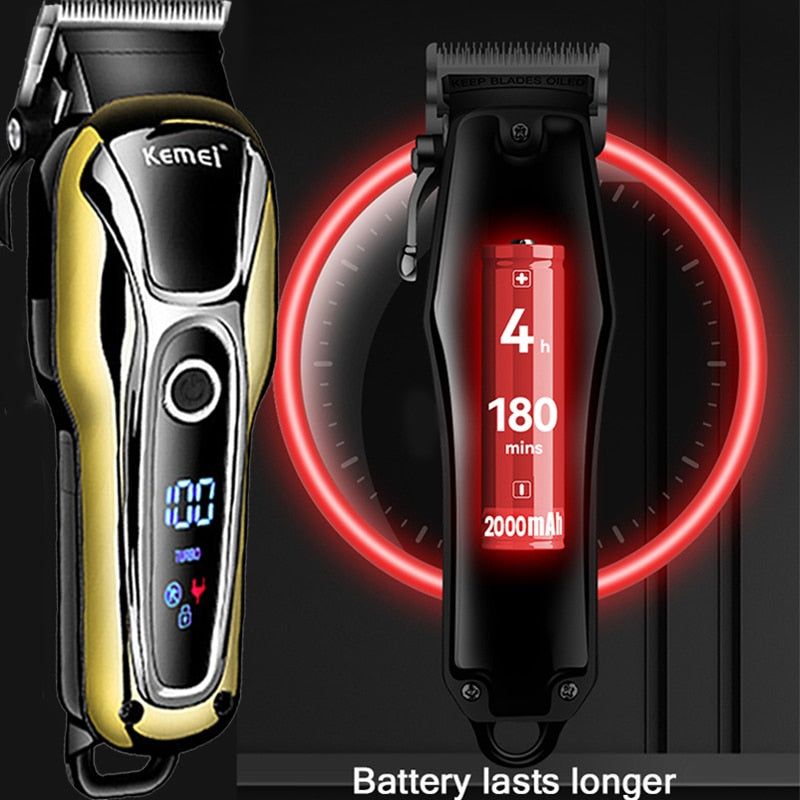 Kemei Hair Clipper Electric Hair Trimmer Professional Men&