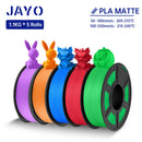 JAYO PLA Matte Filament 1.75MM 3D Printer Filament PLA Series 1.1KG/Roll 5 Rolls/set PETG 3D Printing Material For FDM