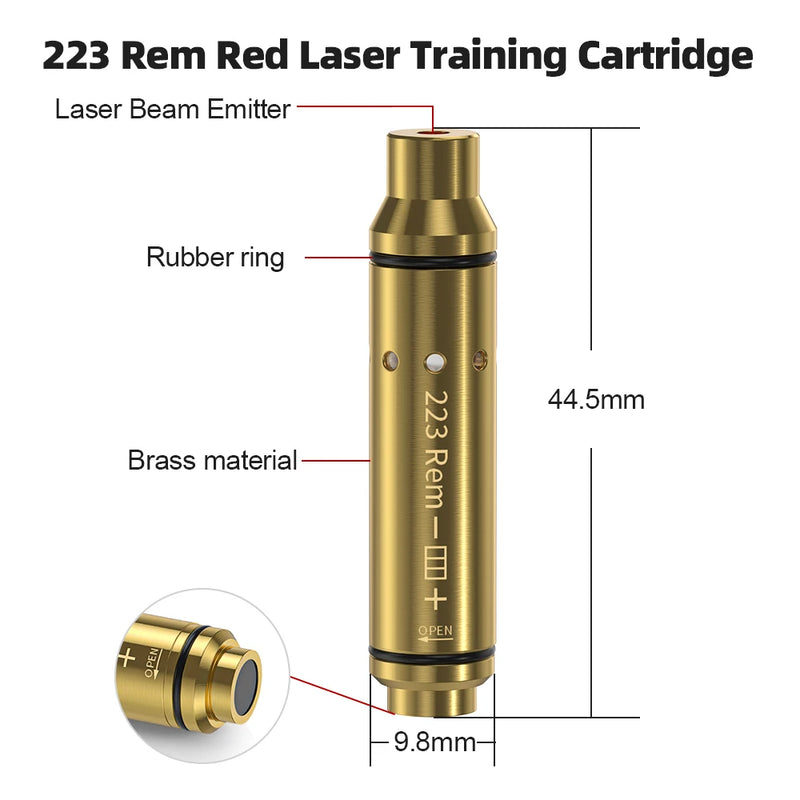223REM red dot laser training equipment with dry powder, tactical aiming practice skill development tool, used for hand enhancem