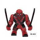 Marvel Action Figure Mini Block Adult Super Hero Series Iron Man Spider Man Assembled Block Children's Puzzle Toy Gift