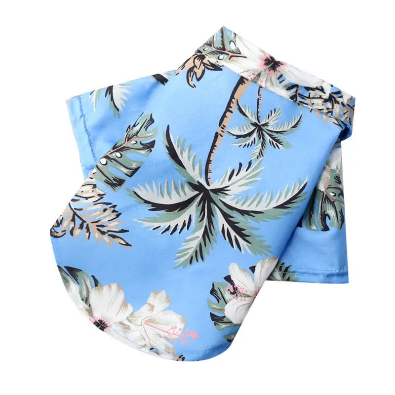 Hawaiian Style Summer Pet Shirt for Small Medium Dogs Chihuahua Yorkie Thin Breathable Vest Puppy Cat Beach T-Shirt Dog Costume
