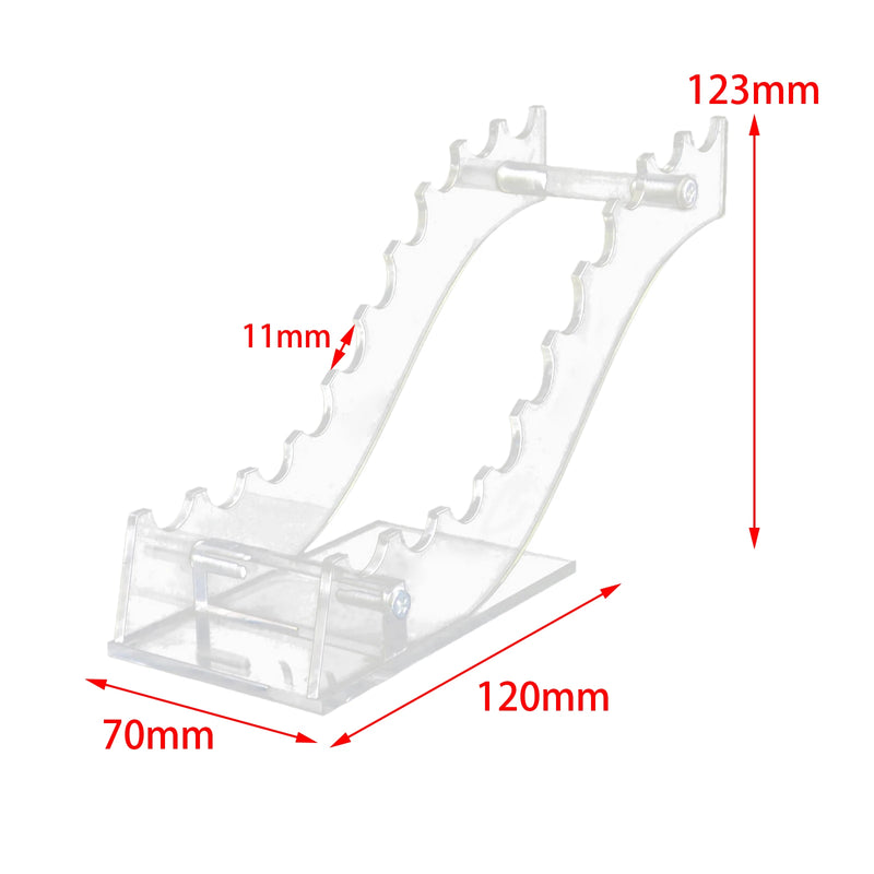 Pen Display Stand Supplies Storage Stationery Organization Clear Acrylic Pen Holder Pen Rack for Pencil Home Cosmetic Brushes