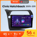 Junsun Wireless CarPlay Car Radio Multimedia Player For Honda Civic Hatchback 2005 2006-2011 Android Auto GPS 2din autoradio