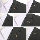 Fashion Alloy Enamel Brooches Women Men Crystal Airplane Brooch Rhinestone Aircraft Lapel Pin Suit Collar Clothing Accessories