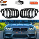 Gloss Black For BMW 5 Series F10 F11 F18 M5 Front Bumper Grills Double 2010-2016 Wide Kidney Grille 520d 530d 540i 528i 535i