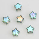 50Pcs/Lot Crystal Star Pendants 8mm Faceted Glass Loose Beads Handmade For Jewelry Diy Making Accessories Wholesale In Bulk